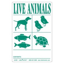 Live Animal labels