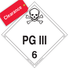 Hazard Class 6 Placards Clearance Items - Save Up to 50%