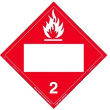 Flammable Gas Blank Placards