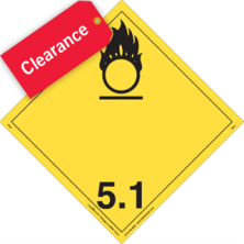 Hazard Class 5 Placards Clearance Items - Save Up to 50%