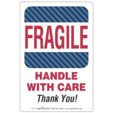 Fragile Handle with Care Thank You Labels