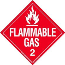 Flammable Gas Worded Placards