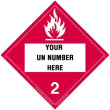 Personalized Flammable Gas Placards
