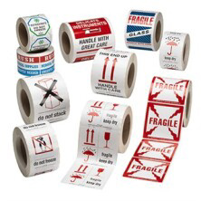 Fragile, Shipping & Package Handling Labels