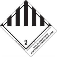 Personalized Shipping Name Miscellaneous Dangerous Goods Labels