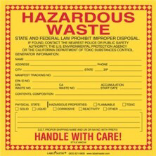 California Waste Labels