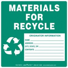 Materials for Recycle Labels