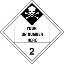 Personalized Inhalation Hazard 2 Placards