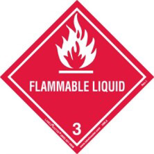 Worded Flammable Liquid Labels