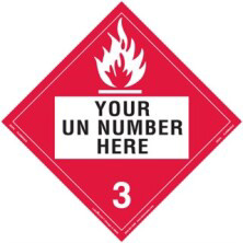 Personalized Flammable Liquid Placards