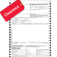 Hazmat Shipping Forms Clearance Items - Save Up to 50%