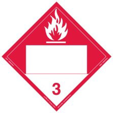 Combustible Liquid Blank Placards