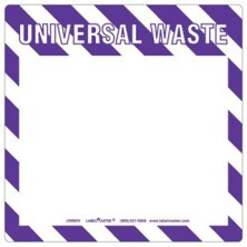 Universal Waste Labels Blank, Full Open Box