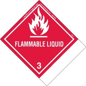 UN1267 - DOT Hazard Class 3 - Flammable Liquid Blank Tab Label