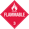 UN1267 - DOT Hazard Class 3 - Flammable Liquid Worded Placard