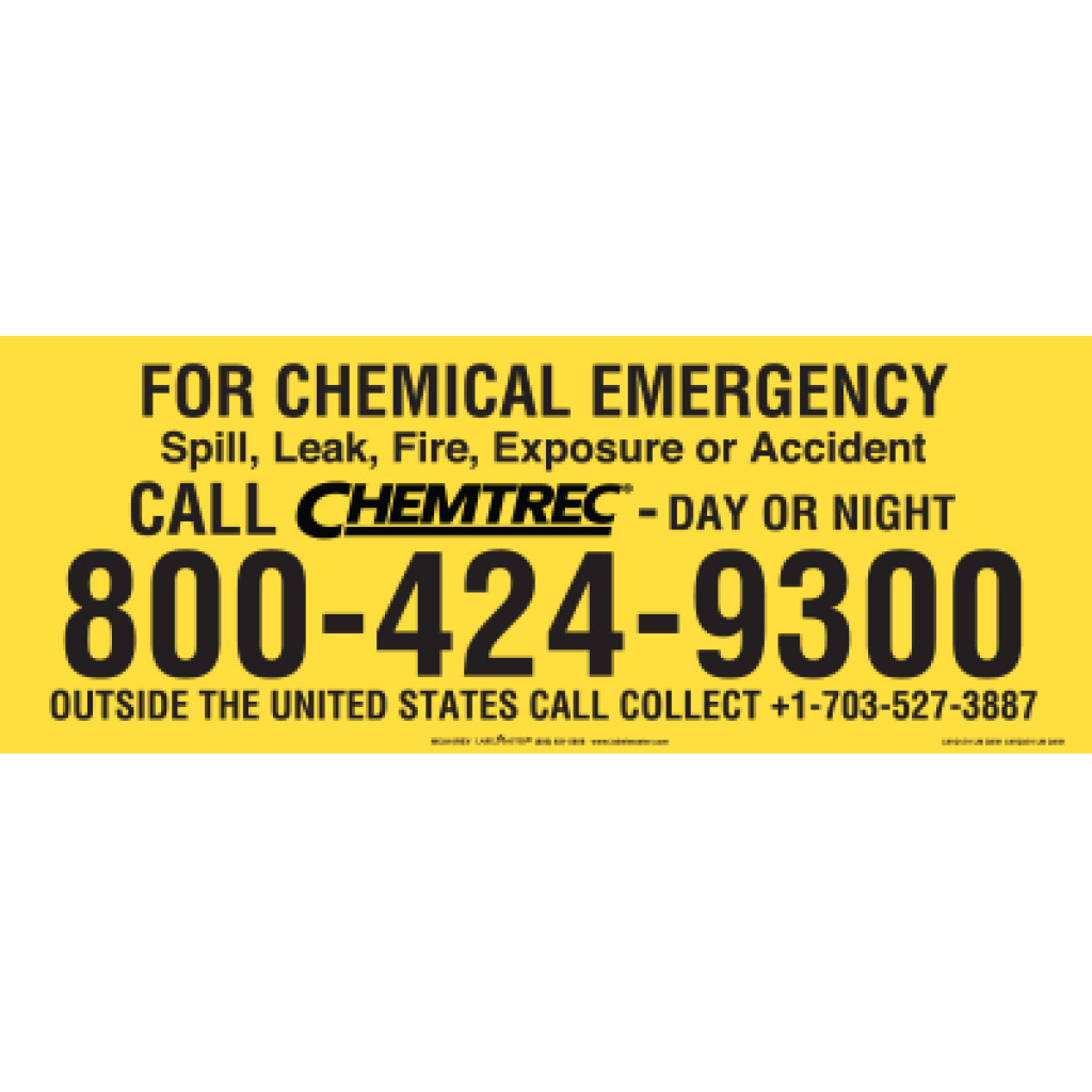 CHEMTREC Emergency Vehicle Truck and Phone Markings