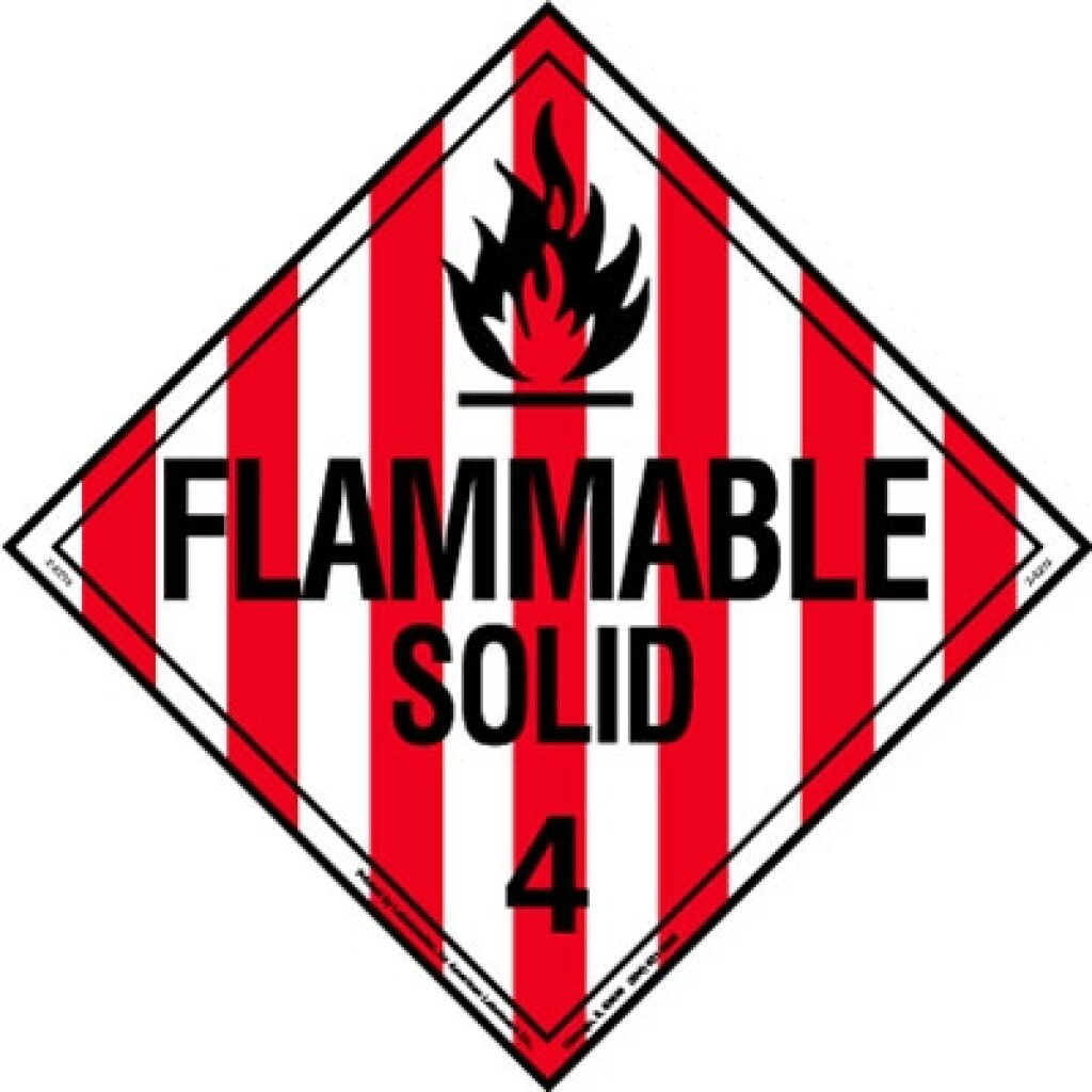 Hazard Class 4, Flammable Solid