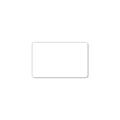 Blank Label, Rectangle, 2 3/4"  x 1 3/4", White, Gloss Paper, Roll of 500