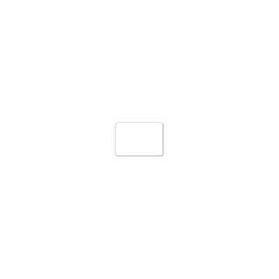Blank Label, Rectangle, 3/4" x 1", White, Gloss Paper, Roll of 500