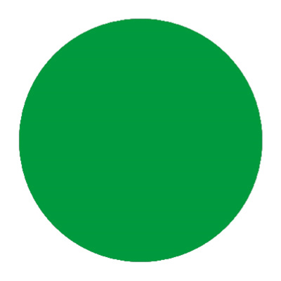 Custom Paper Circle Label, 3", Green Fluorescent Express