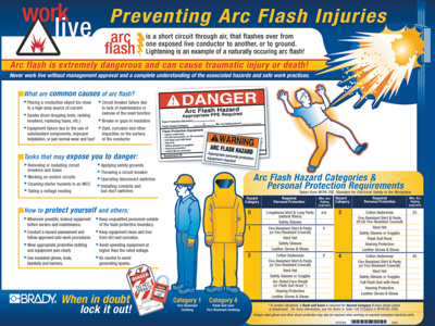 Preventing Arc Flash Injuries,18" x 24"