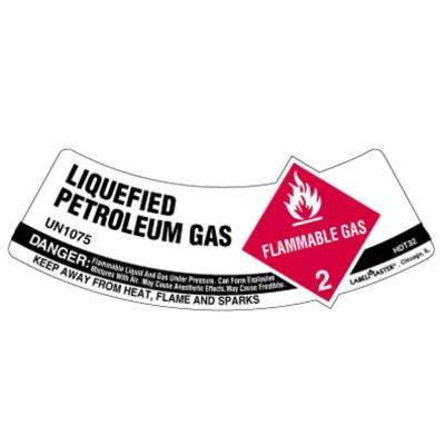 1x Compressed Gas Warning Danger Vinyl Sticker for Box Truck Bumper Store Work 