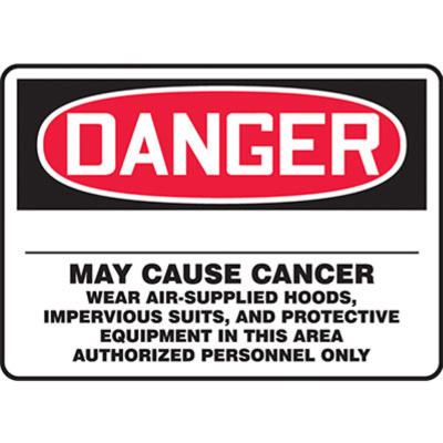 Cancer Sign, 7" x 10", Aluminum