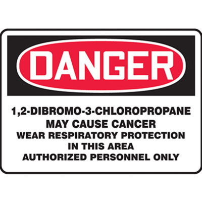1,2-Dibromo-3-Chloropropane, 10" x 14", Dura-Plastic™