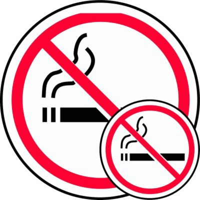 No Smoking Symbol, 8" Dia., Slip-Gard™