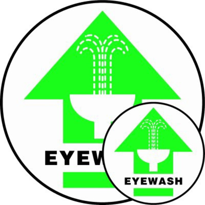 Eyewash, 17" Dia., Slip-Gard™