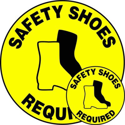 Safety Shoes Required, 8" Dia., Slip-Gard™