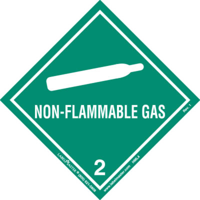 rolls of 50 Gas Emergency Control Labels 