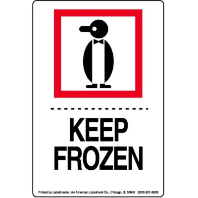 Keep Frozen Label, Paper, 2 3/4" x 4"