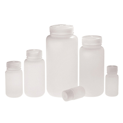 32 oz. (1,000ml) HDPE Natural Wide Mouth Lab Style Bottles with Polypropylene Linerless Cap