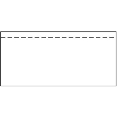 Front Loading Blank Envelope, Recessed Face, 4 3/8” x 9 ¼” 