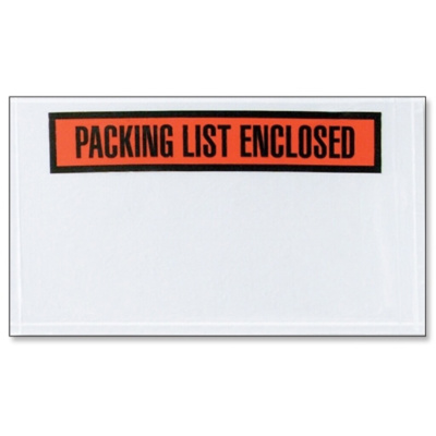Packing List Enclosed Envelopes, High Tack, 9 1/2" x 12"