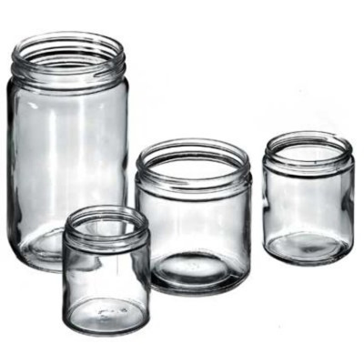 Flint Straight Sided Jar, 4 oz. Capacity, 58/400 Mouth Size