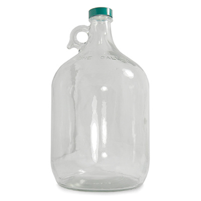 128 oz. (3,840ml) Clear Jug with 38-400 Green Thermoset F217 & PTFE Lined Cap