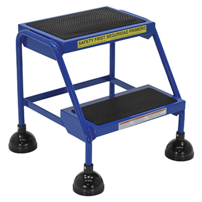 Warehouse Spring-Loaded Ladder, 2 Step, 19 1/4" Height, Blue
