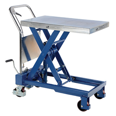 Hydraulic Elevating Cart, Single-Scissor, 2-Speed, 1,000-lb.