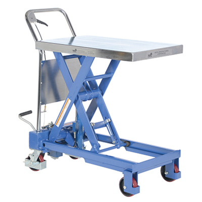 Hydraulic Elevating Cart, Single-Scissor, 2-Speed, 750-lb. Cap.