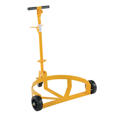 Low-Profile Drum Caddy, Mold-On-Rubber Wheels
