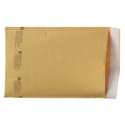 Bubble-Lined Self-Sealing Envelope, 4" x 8", Kraft
