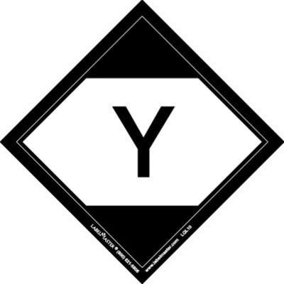 Limited Quantity Label, "Y", 4 1/2" x 4 1/2" Paper, Roll of 100