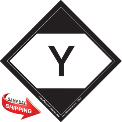 Limited Quantity Label, "Y", 100mm x 100mm, Paper, Roll of 500