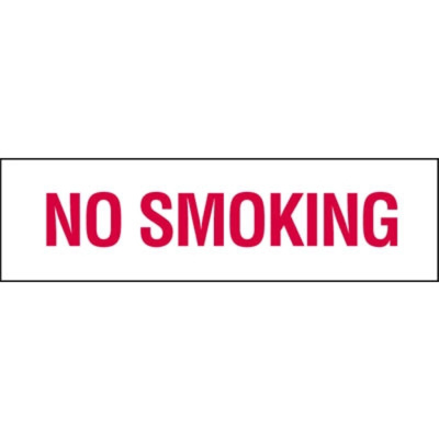 No Smoking Marking, Vinyl, 21" x 6"
