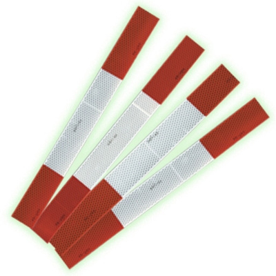 Rear End Trailer Kit Red/White Tape 18" Strips