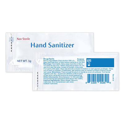 Individual Hand Sanitizer Packets - Pallet of 36 Cases