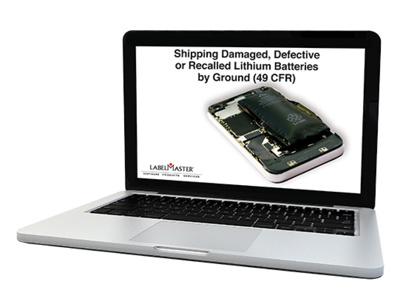Shipping Damaged, Defective, or Recalled Lithium Batteries by Ground (49 CFR) Online Training