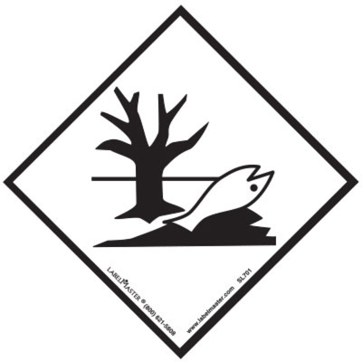 Environmentally Hazardous Substance 100mm x 100mm Perm. Vinyl